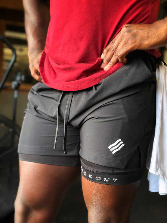 Dual Layer Training Shorts (Black)