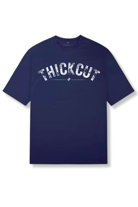 THE THICKER THE BETTER  Performance Shirt (Navy)