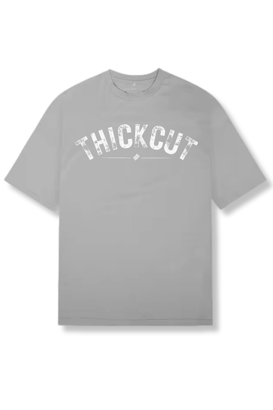THE THICKER THE BETTER  Performance Shirt (Stone Gray)