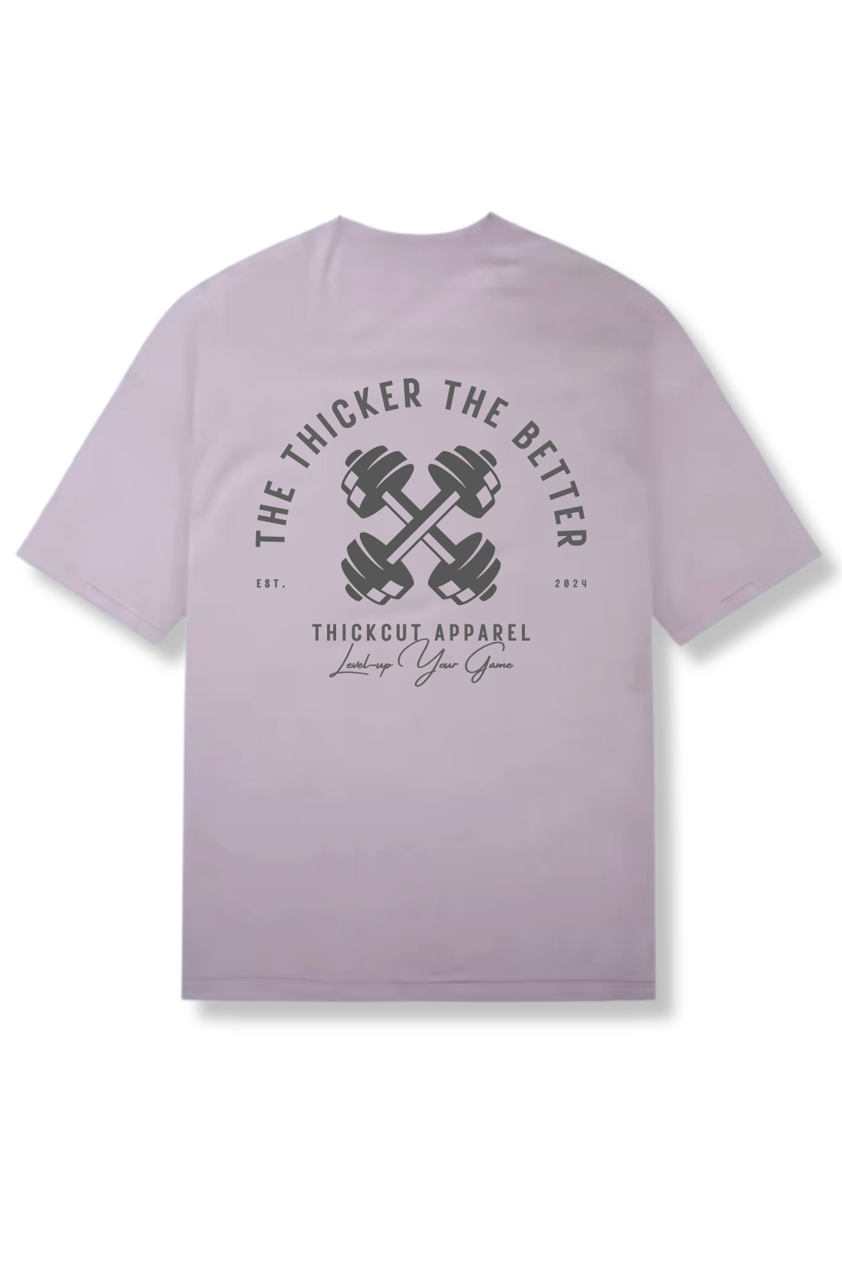 THE THICKER THE BETTER  Performance Shirt (Lavender)